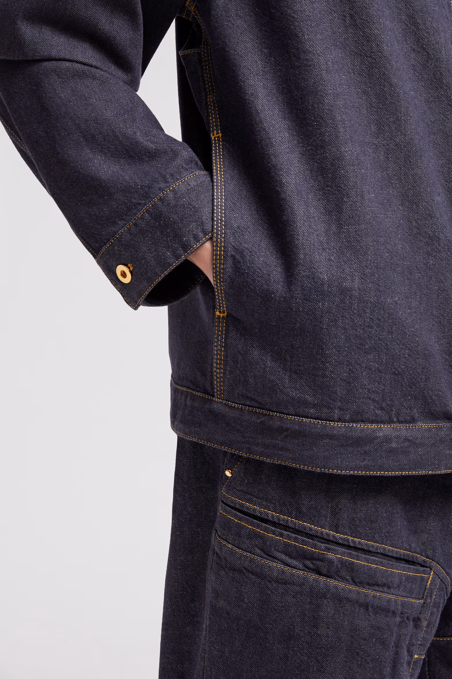 Moncler x Mercedes-Benz by NIGO Nepit Denim Jacket Men Denim Blue Moncler 9